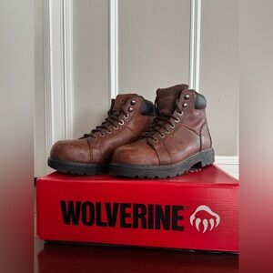 Wolverine Men's Dark Brown Leather Boots